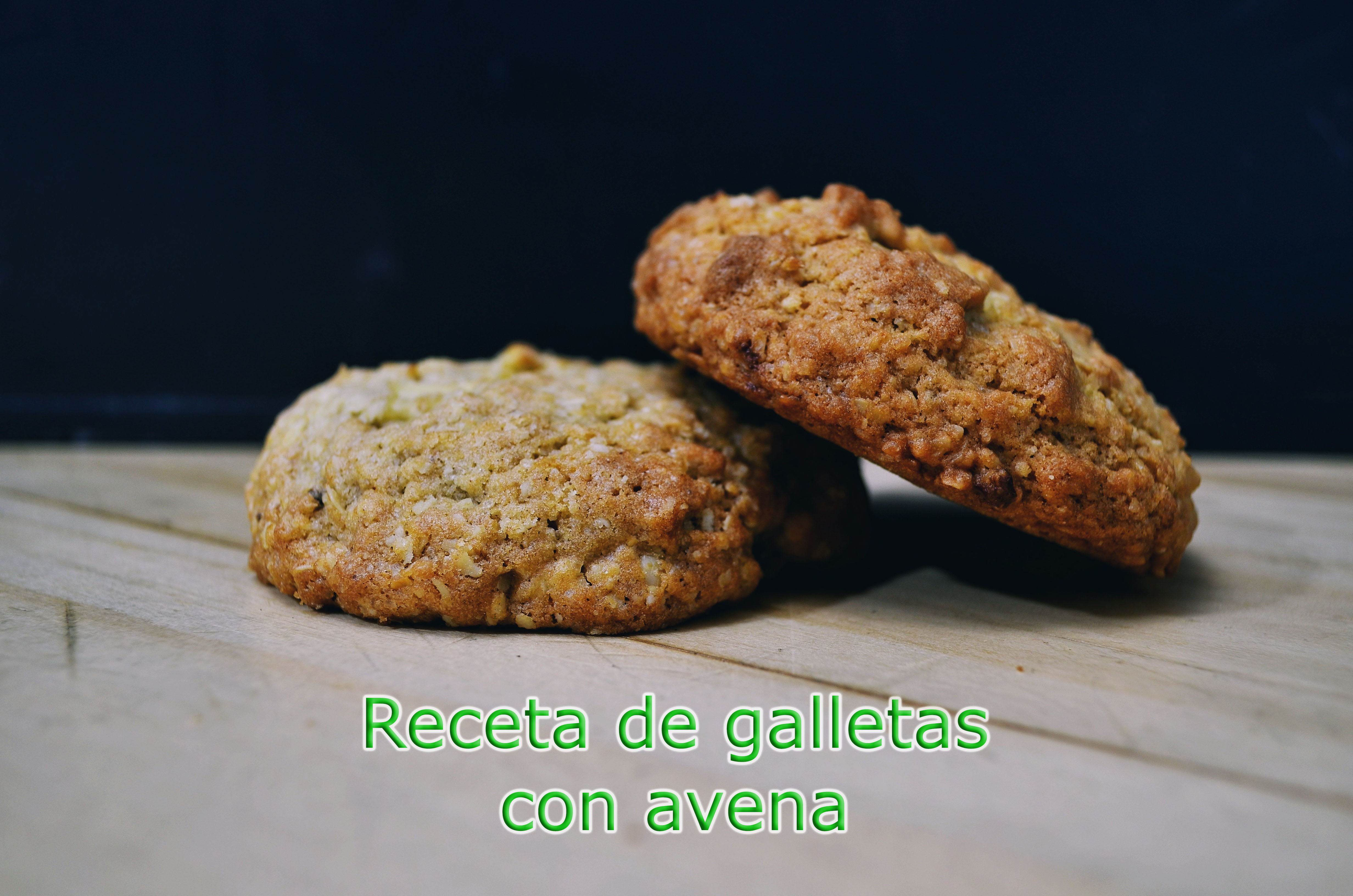 Receta de galletas de chocolate con avena